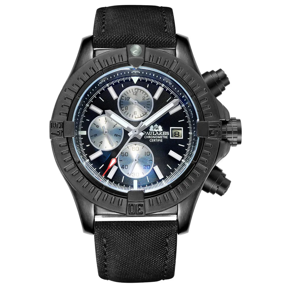 Waterproof Mechanical Wristwatches Sports Chronograph Men Automatic Watch