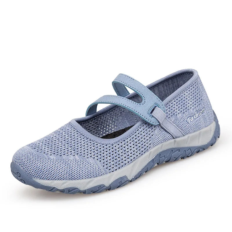 Women Flats Shoes Summer Mesh Sneakers Breathable Casual Shoes