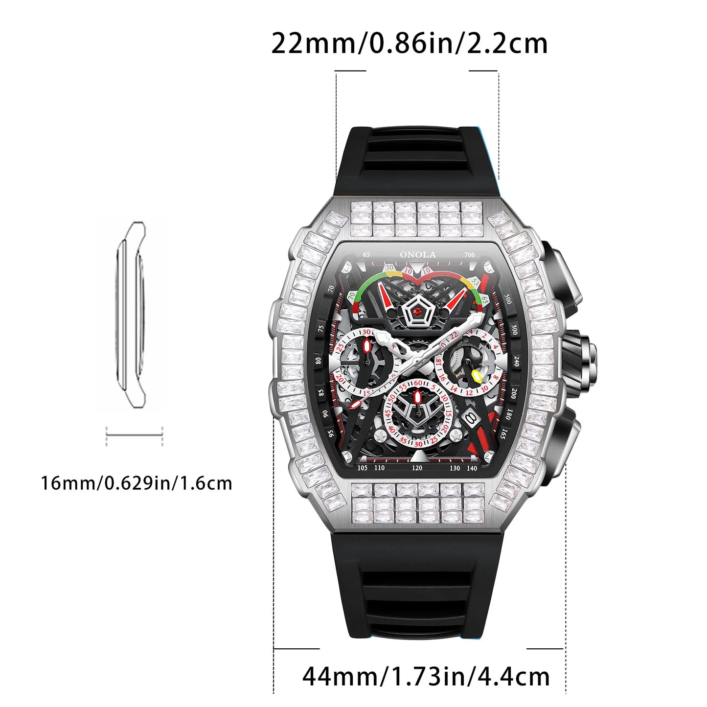 Multifunctional Waterproof Men's Fashion Mechanical Watch Automatic Man Watch