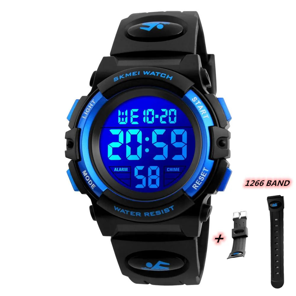 SKMEI Children LED Electronic Digital waterproof Watch