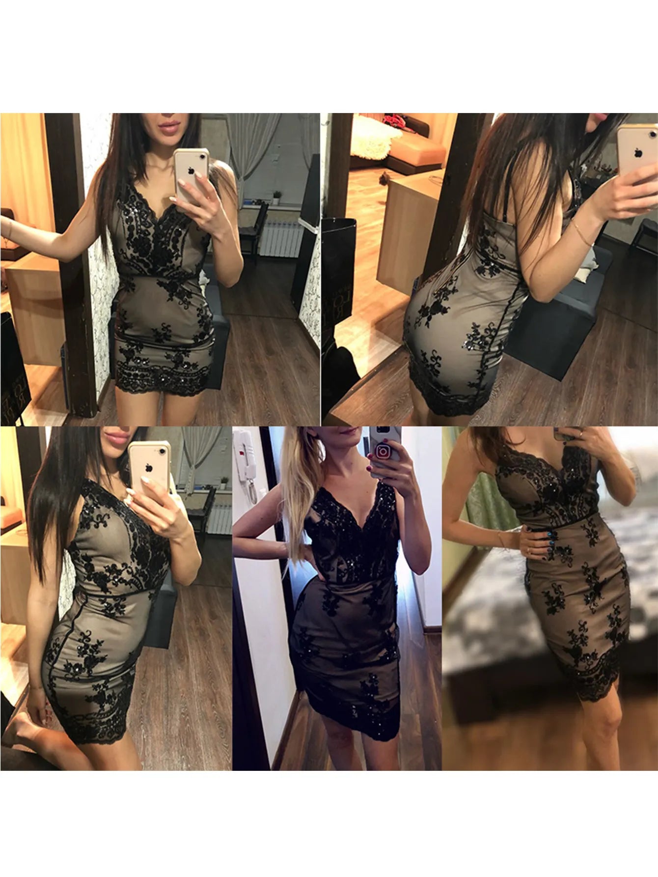 Sexy Club Outfits Sequin Summer Dress Women Mini Black Bodycon Party Dress