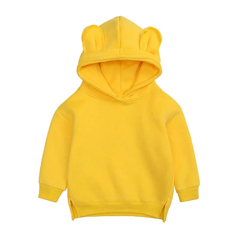 Toddler Baby Kids Boy Girl Hooded Cartoon Ear Hoodie Sweatshirt