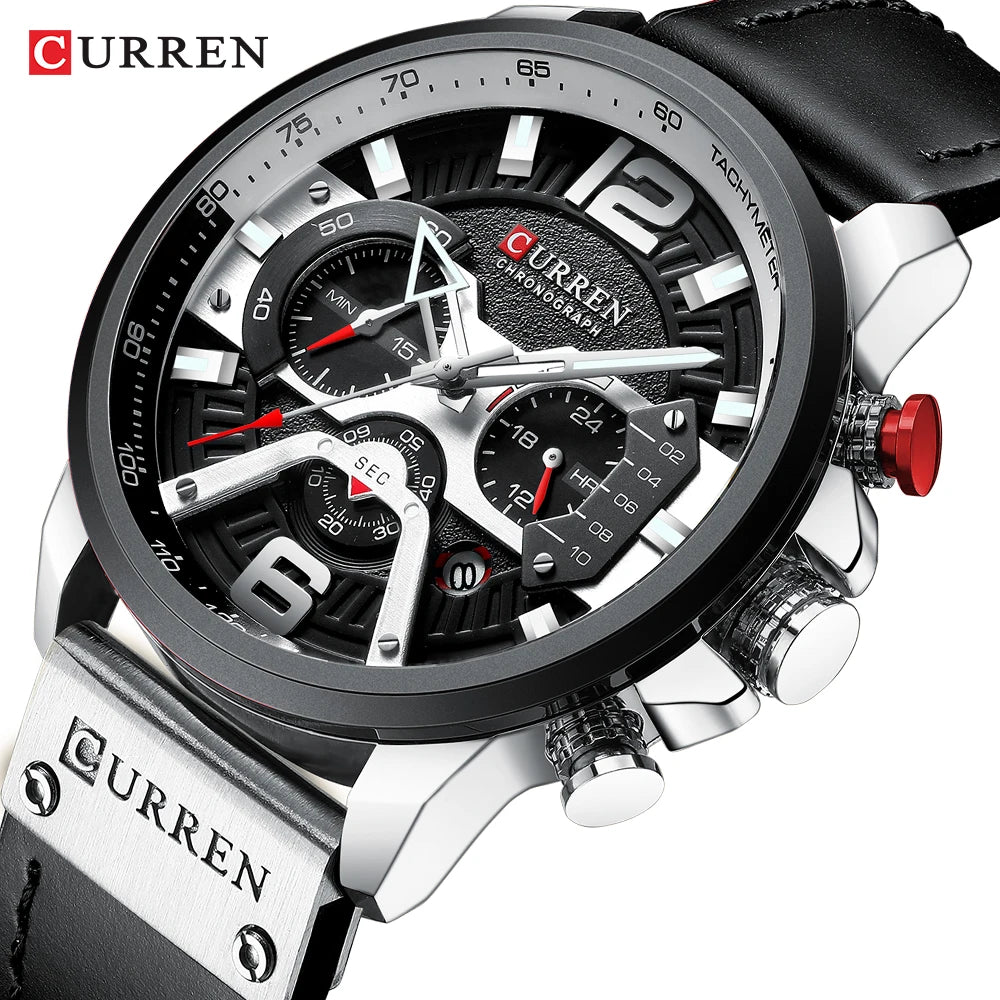 Sport Waterproof Man Watches Military Fashion Stainless Steel Wristwatch Clock