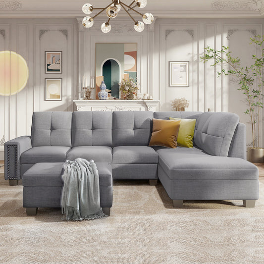 Reversible Sectional Sofa Space L Shaped