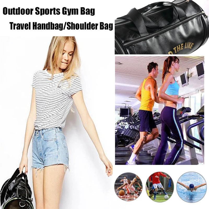 Outdoor Sports Gym Bag Men Women With Shoes Storage Training Fitness Bag