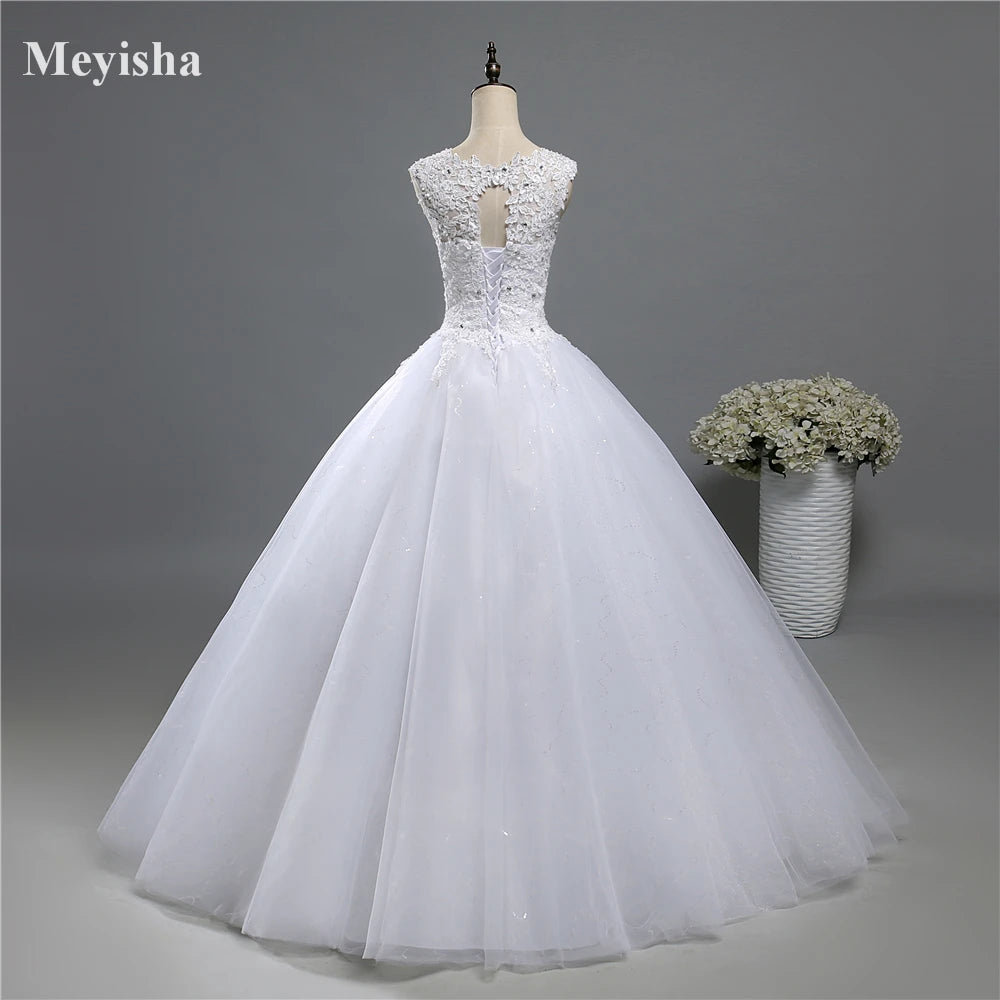 Wedding Dresses Bridal Dress Plus Size Shine Skirt Crystal Beads