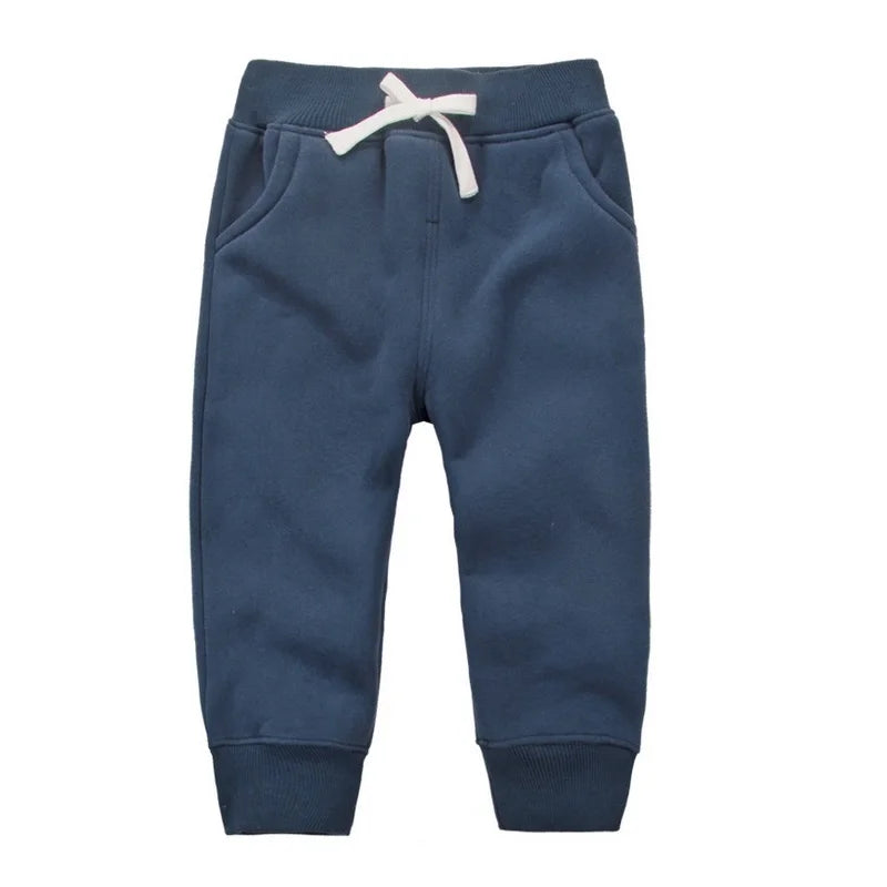 Winter Warm Velvet Sweatpants for 1-5 Yeas Babies Boys Girls Casual Sport Pants