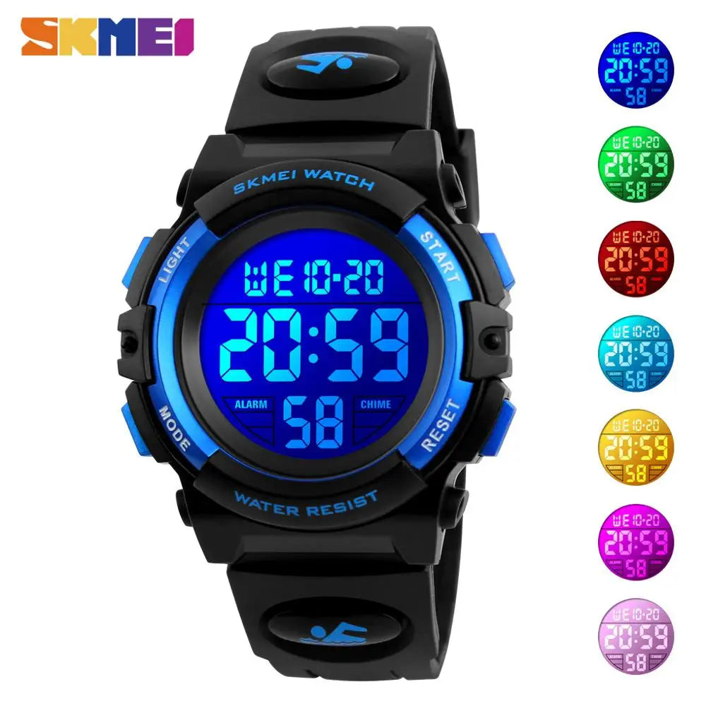 SKMEI Children LED Electronic Digital waterproof Watch