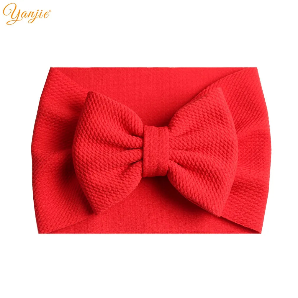 New Turban Fashion 5'' Hair Bows Headband for Kids Headwrap