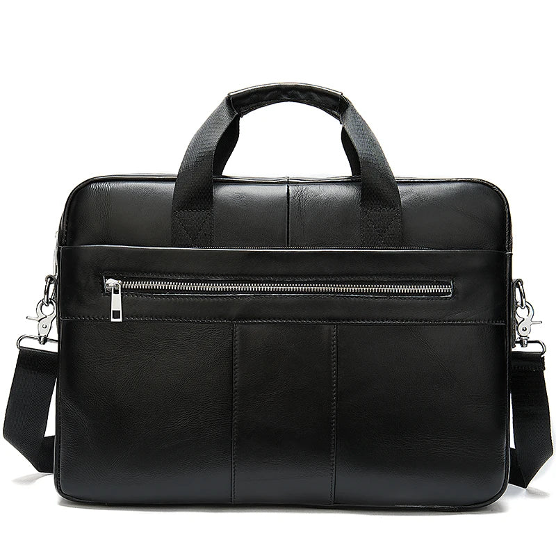 WESTAL Leather Bag Men Laptop Bag Men's Bags Genuine Leather Computer Briefcase