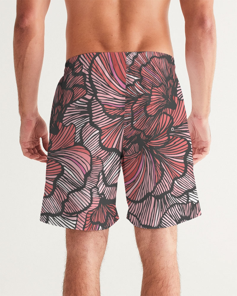 Petal Swirls 7" Classic Men Swim Trunk