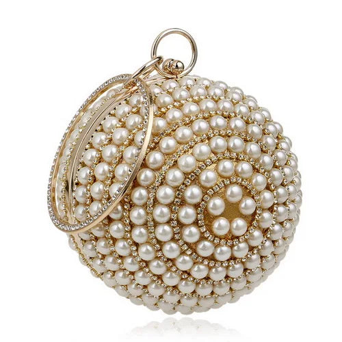 Women's Pearl Beaded Evening Bags  Pearl Beads Clutch Bags