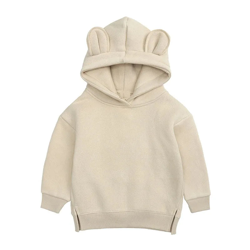 Toddler Baby Kids Boy Girl Hooded Cartoon Ear Hoodie Sweatshirt