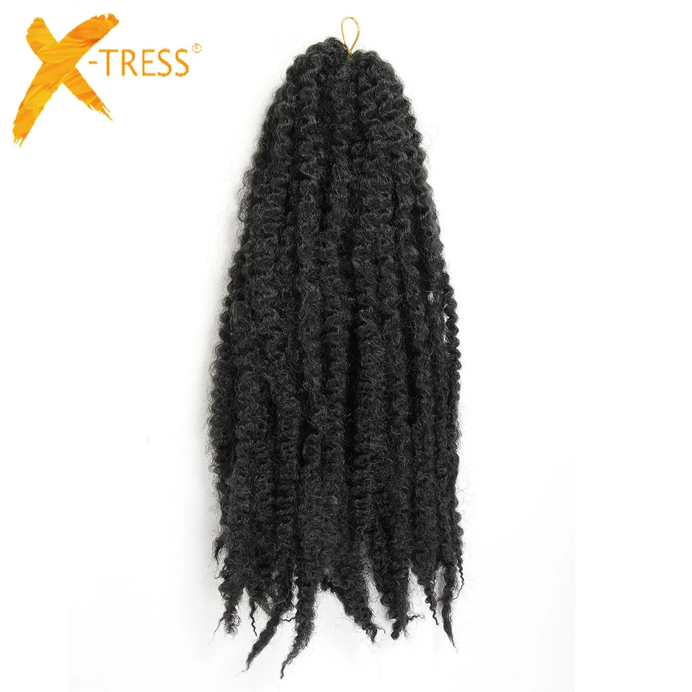 Synthetic Marley Crochet Braids Hair Natural Soft Afro Kinky