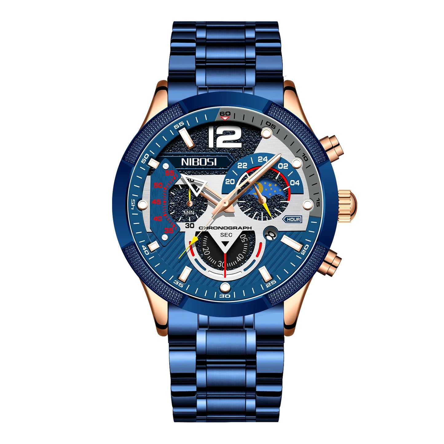 Quartz Watch Luminous Stainless Steel Men Watch Wristwatch