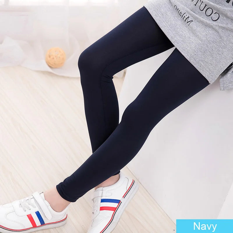 SheeCute Spring Autumn Girls Full Length Skinny Canndy Color Leggings