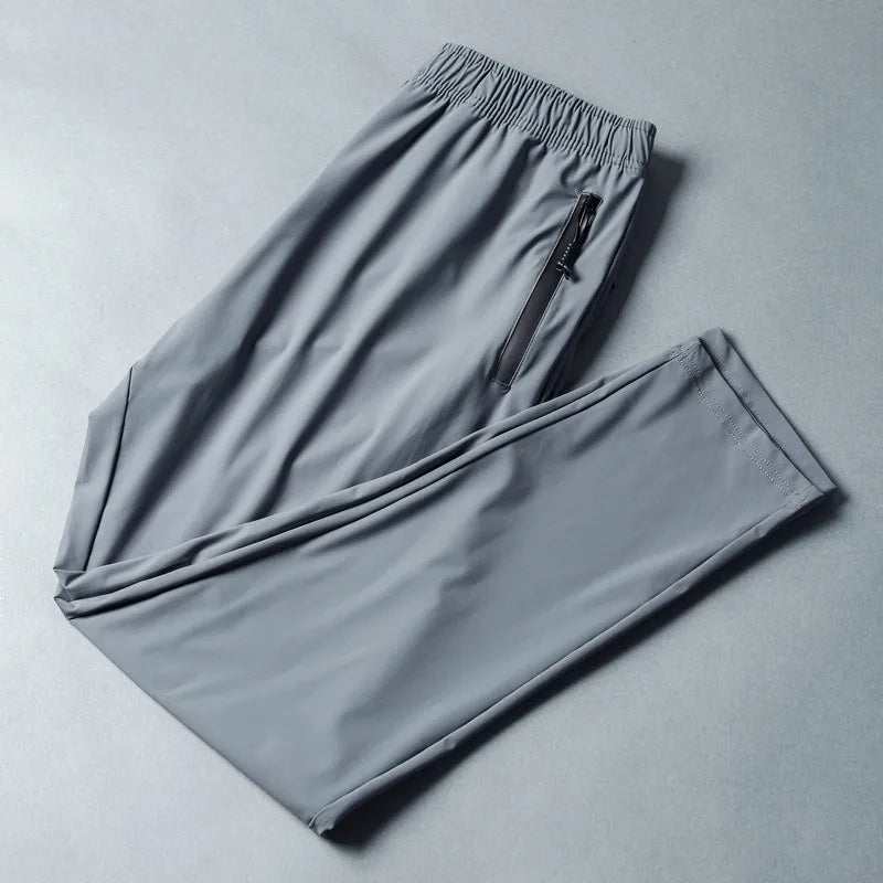 Trousers Casual Jogging Sports Pants Breathable Elastic Waistband