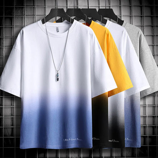 Plus Size Men's Clothing Summer Short Sleeve T-Shirt