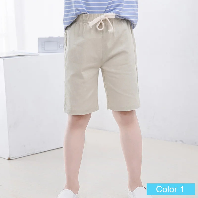 SheeCute  Girls Boys Candy Color Casual Cotton Beach Shorts 3-11y SC1104