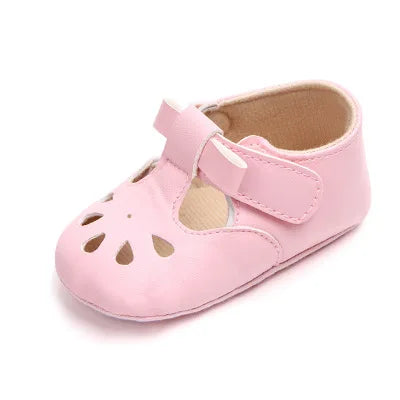 New Baby Girls First Step Shoes Baby Moccasins Soft Bottom Rubber Non-Slip Shoes