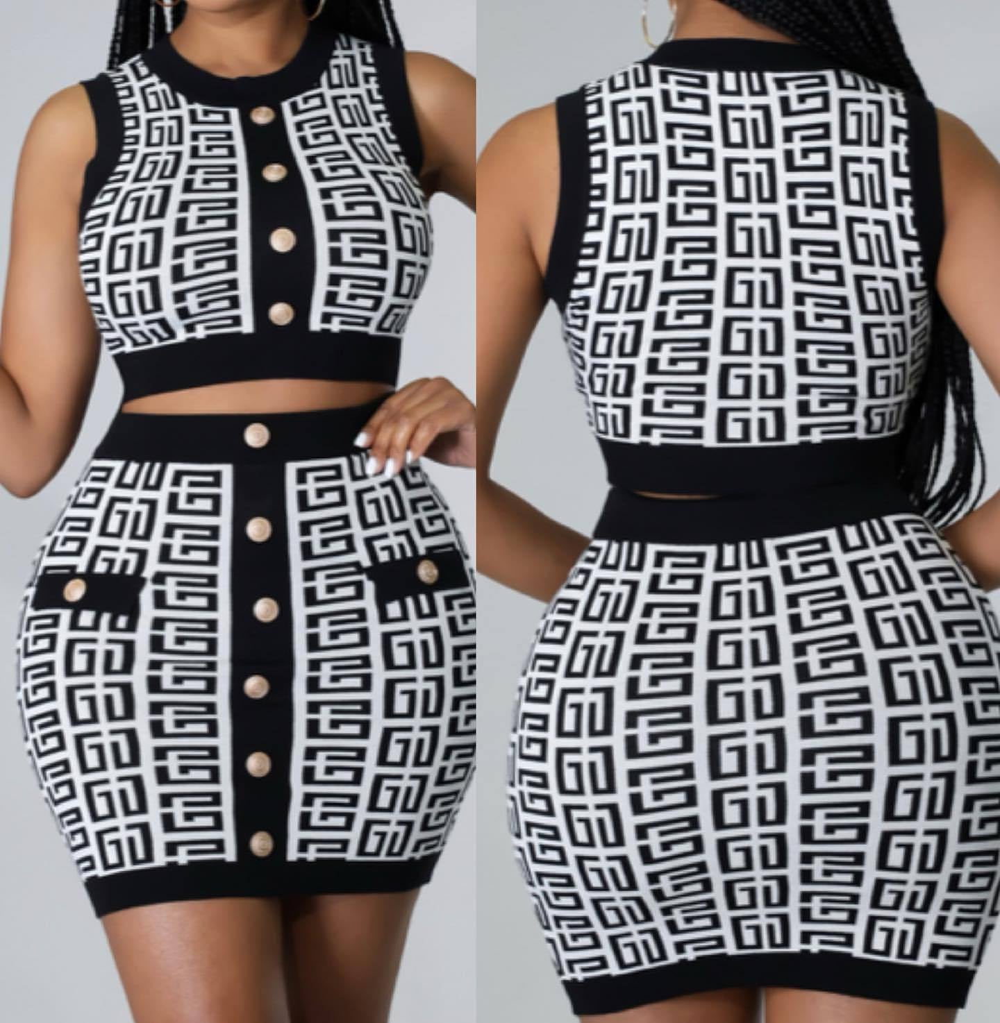 Two Piece Short Skirt Set Slim Skirt Women Clothing 2 Piece Shirts Dresses