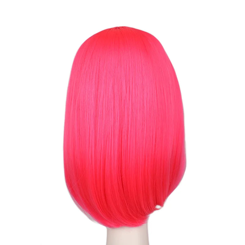 Women Girls Bob Straight 40 Cm Synthetic Hair Wigs