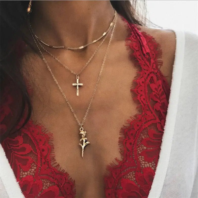 Multi Layer Long Bohemian Pendant Necklace