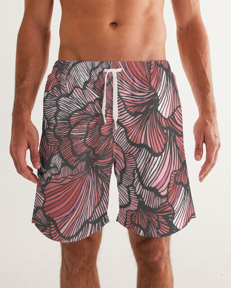 Petal Swirls 7" Classic Men Swim Trunk