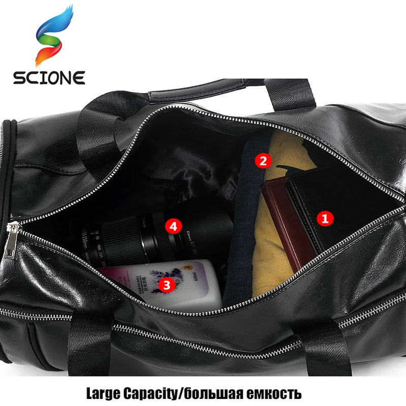 Outdoor Sports Gym Bag Men Women With Shoes Storage Training Fitness Bag