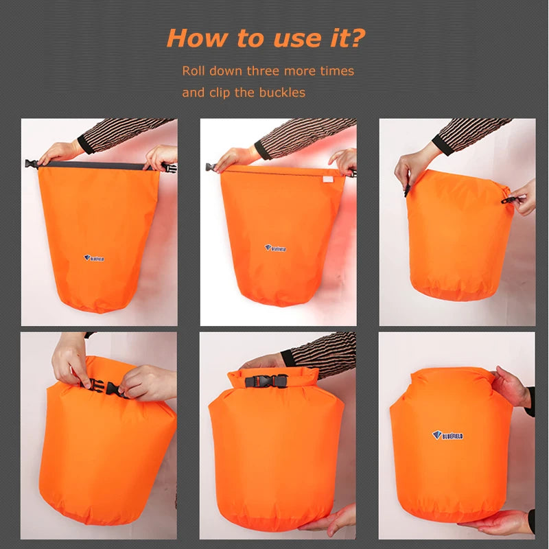 Waterproof Dry Bag Pack Sack Swimming Rafting Boating Water Resistance