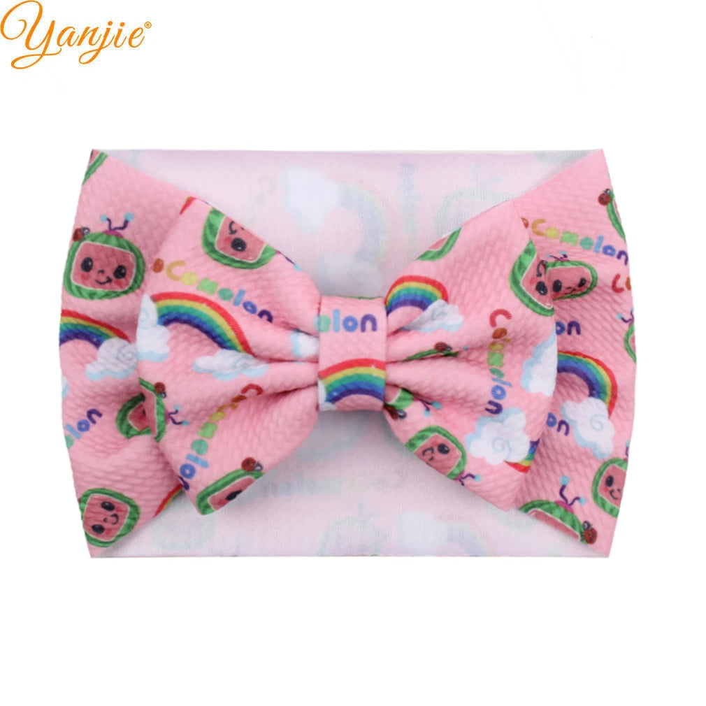 New Turban Fashion 5'' Hair Bows Headband for Kids Headwrap