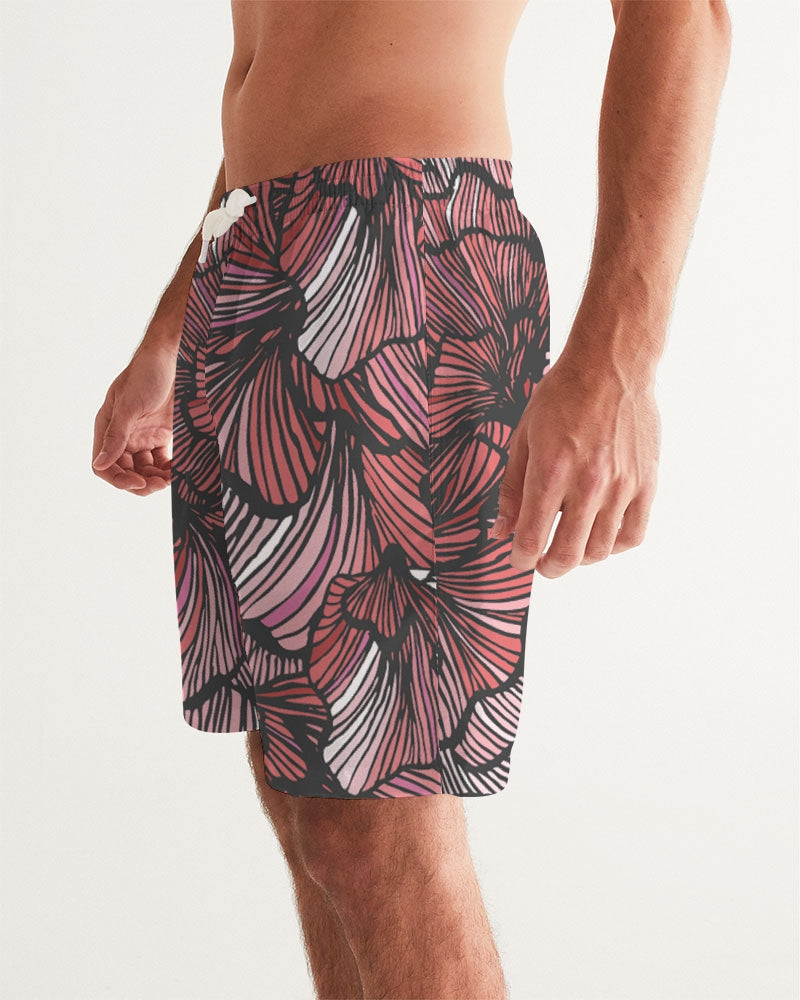 Petal Swirls 7" Classic Men Swim Trunk