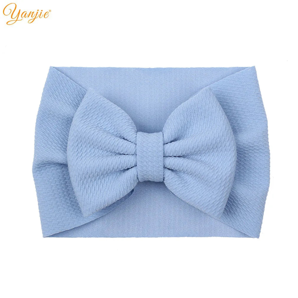 New Turban Fashion 5'' Hair Bows Headband for Kids Headwrap