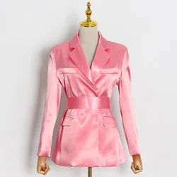 Women'S Suits & Tuxedo Women Bandage Blazers Jackets Long Suit Coats