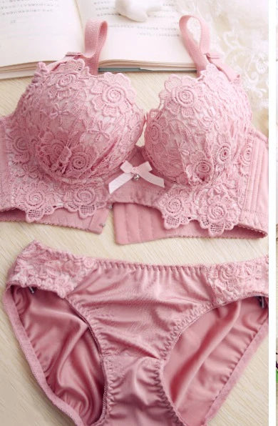 Push Up Bra Set Sexy Lingerie Underwear Women Panties and Bralette