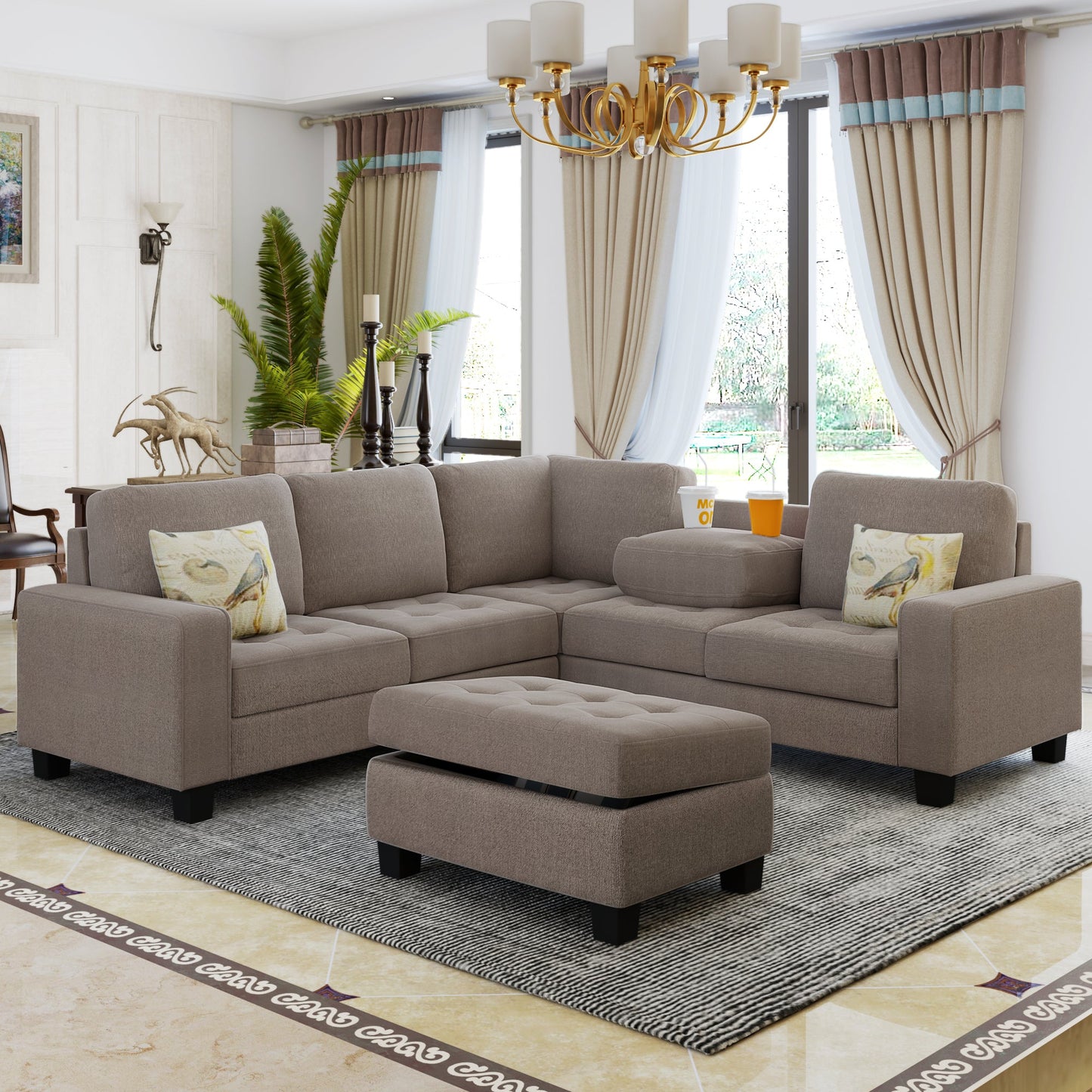 Sectional Corner Sofa L-Shape Couch