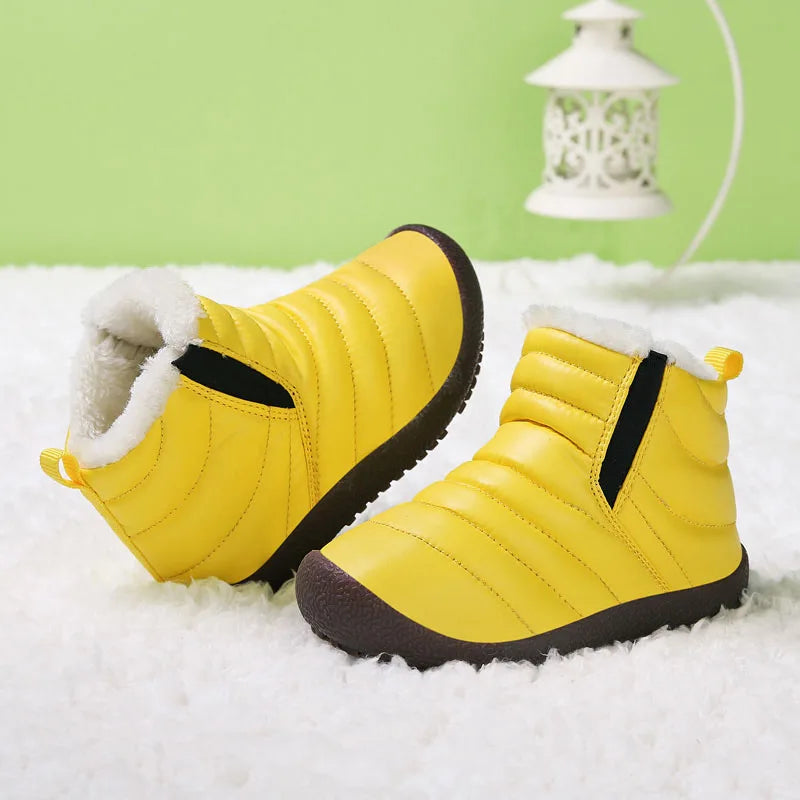 Waterproof Snow Shoes Kids Toddler Keep Warm Children Boots