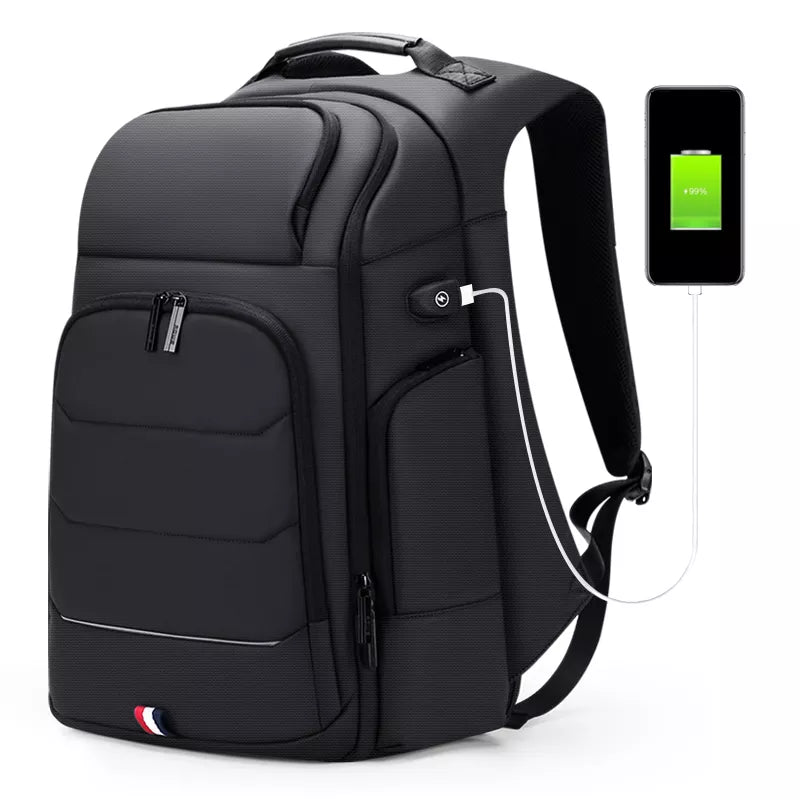 Waterproof Backpacks USB Charging School Bag Anti-Theft Men Backpack