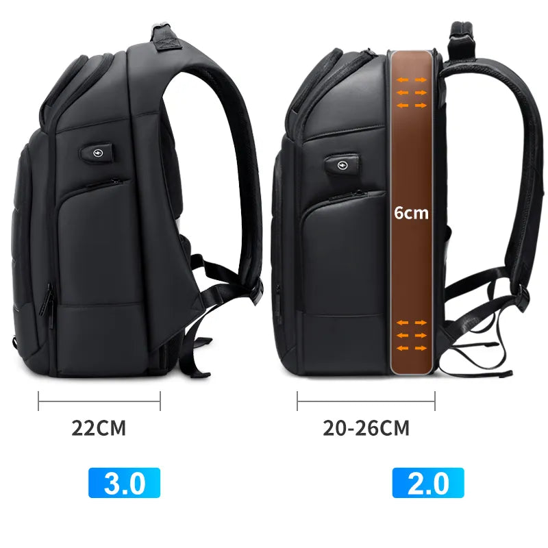 Waterproof Backpacks USB Charging School Bag Anti-Theft Men Backpack