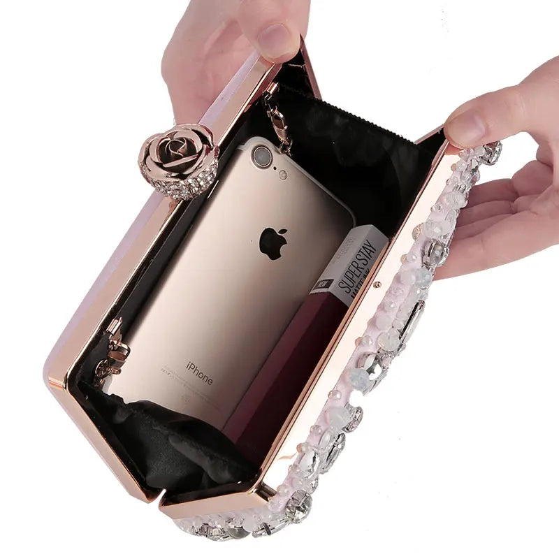 Women's Evening Clutch Bag Rhinestone Clutch Purse