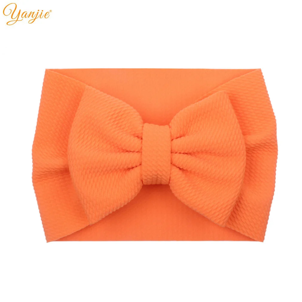 New Turban Fashion 5'' Hair Bows Headband for Kids Headwrap