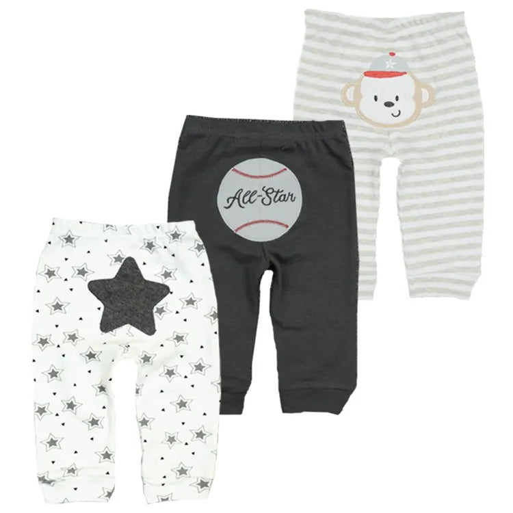 New 3pcs/Lot Cotton Baby Clothes Harem Toddler Pants