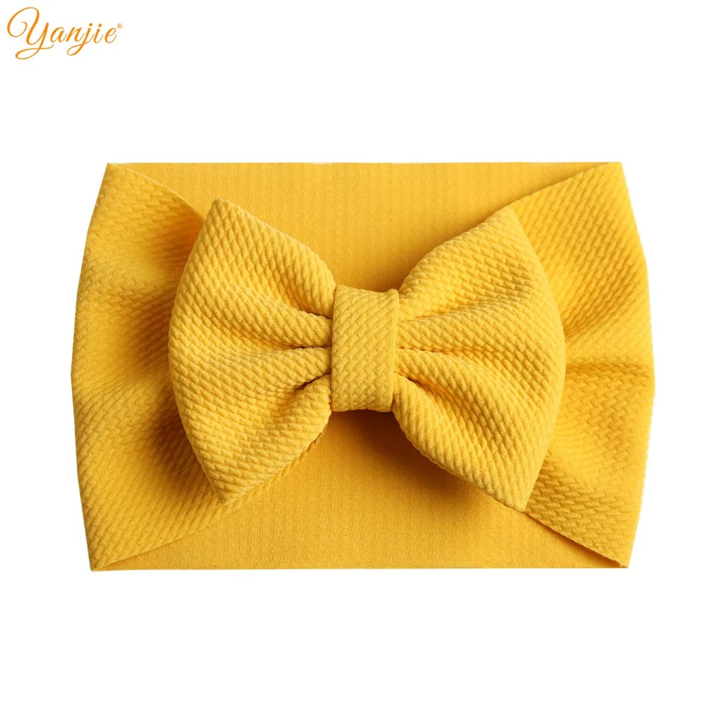 New Turban Fashion 5'' Hair Bows Headband for Kids Headwrap