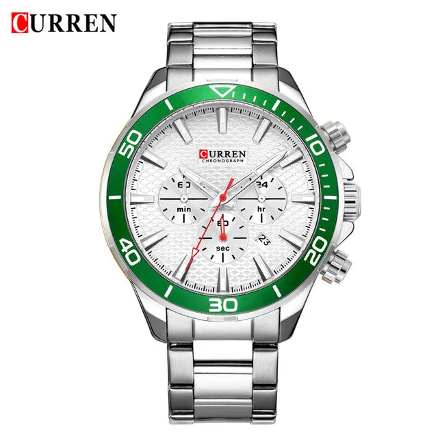 Men's Watch Waterproof Steel Strap Business Watches Men Wrist Montre Homme