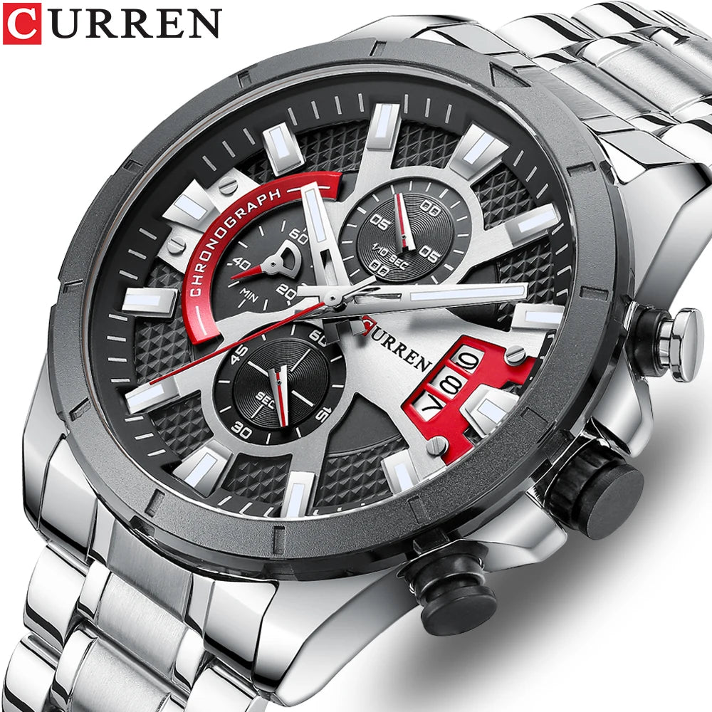 Stainless Steel Watches Sport Men's Wristwatches Relogio Masculinoa