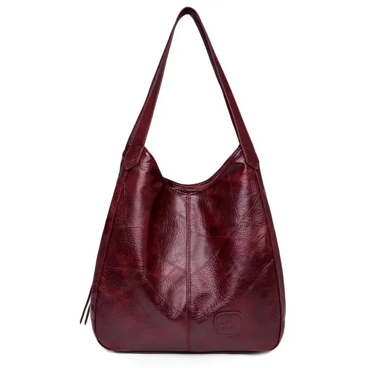 Vintage Leather Luxury Handbags Women Bagsy Tote Bags for Women