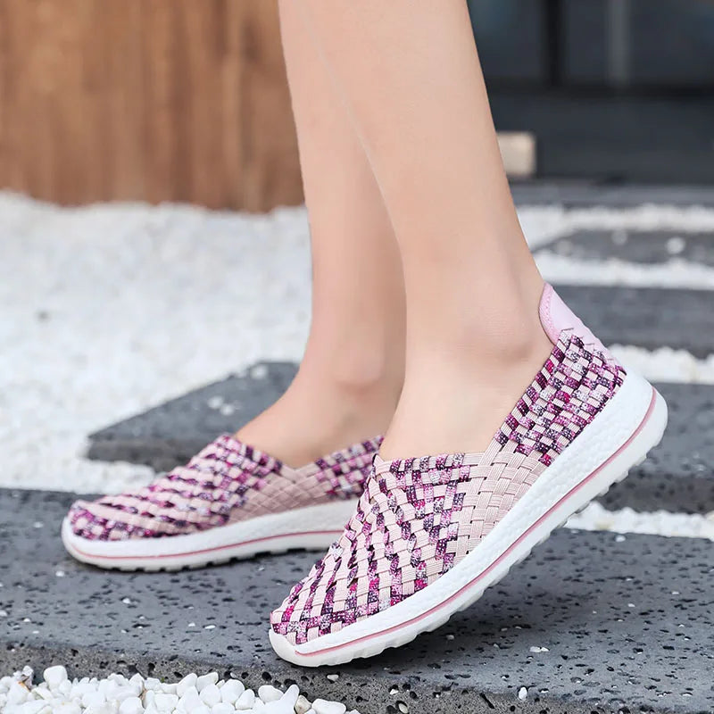 Women Shoes Flats Summer Breathable Sneakers Casual Loafers