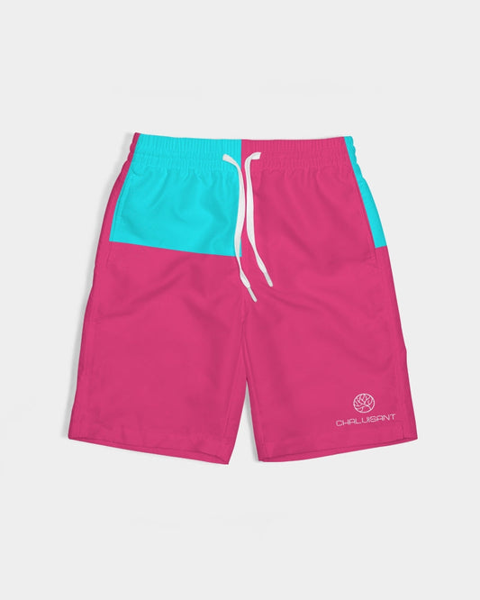 Perennial Fuchsia Kid's Swim Trunk