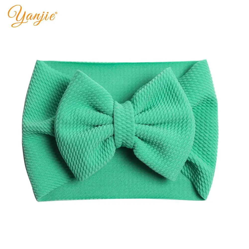 New Turban Fashion 5'' Hair Bows Headband for Kids Headwrap