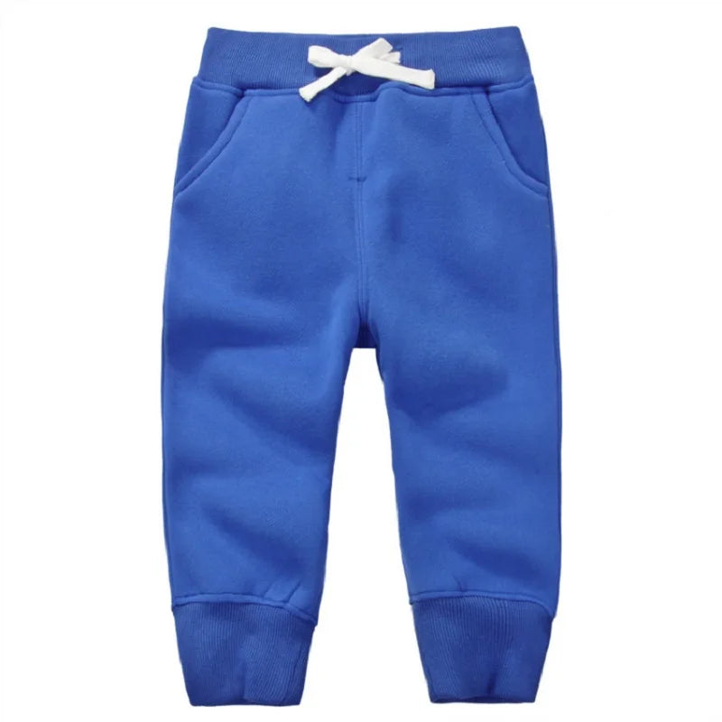 Winter Warm Velvet Sweatpants for 1-5 Yeas Babies Boys Girls Casual Sport Pants